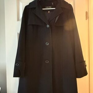 Calvin Klein Black Women's Rain Coat